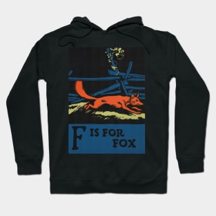 F is for Fox ABC Designed and Cut on Wood by CB Falls Hoodie